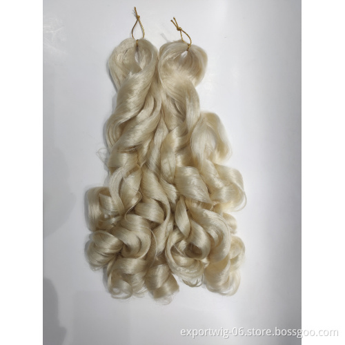 22 Inch 150g Jumbo Attachments Hair Extension Braids Crochet Ombre Curly Water Wavy Yaki Wave Synthetic Fiber Wavy Braiding Hair